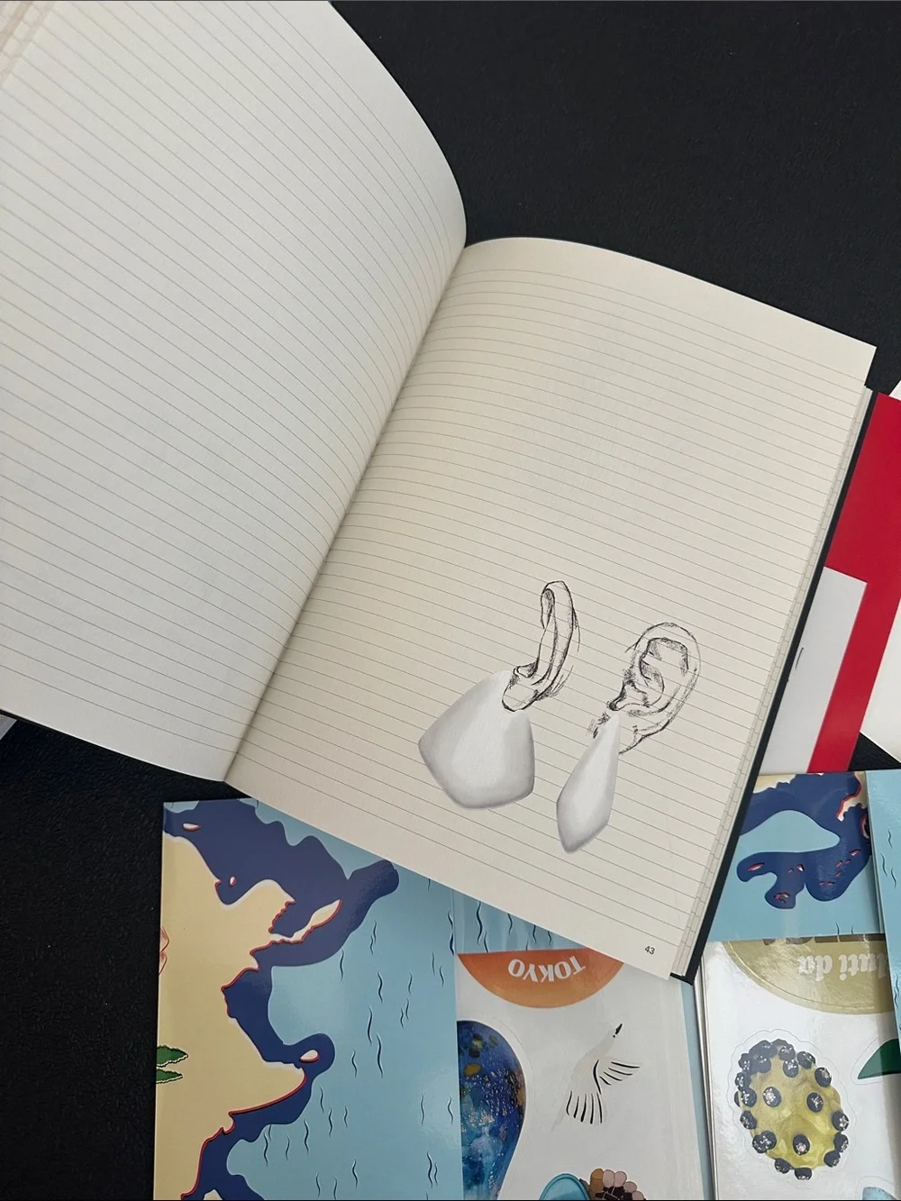 Bottega Veneta Decorative set of books and stickers, summer 2024 fanzine
